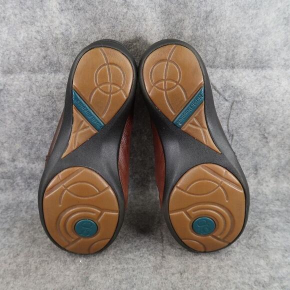 Hush Puppies Shoes Womens 8 Loafer Slip On Casual Leather Comfort Brown Wide Fit - Picture 11 of 16